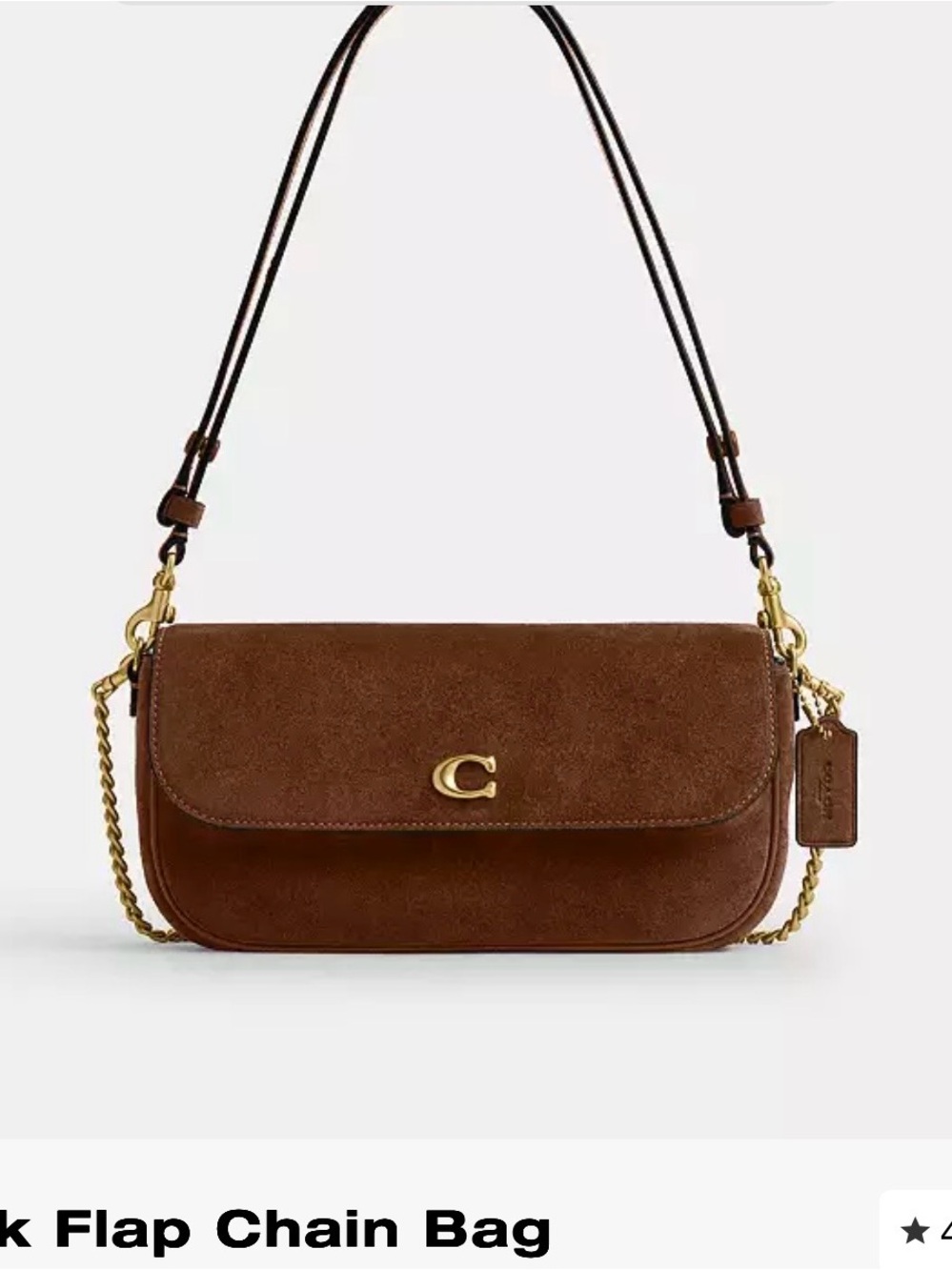 Coach Brook flap chain bag